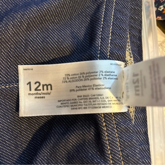 CARTER'S BABY GIRL'S 2 PIECE SETS Top And Pants Size 12M NEW - Picture 4 of 4